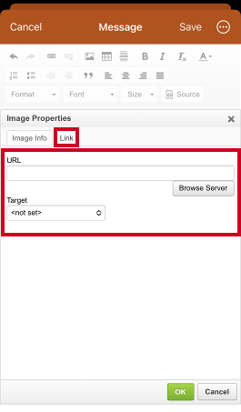 Image properties, link fields.