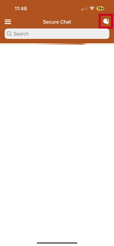 Secure chat bubble.