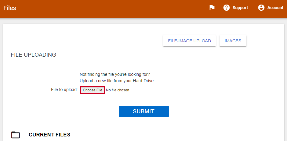 choose file button