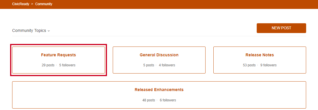 feature requests topic