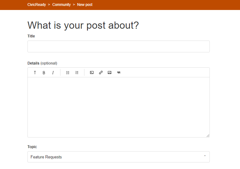 feature request fields