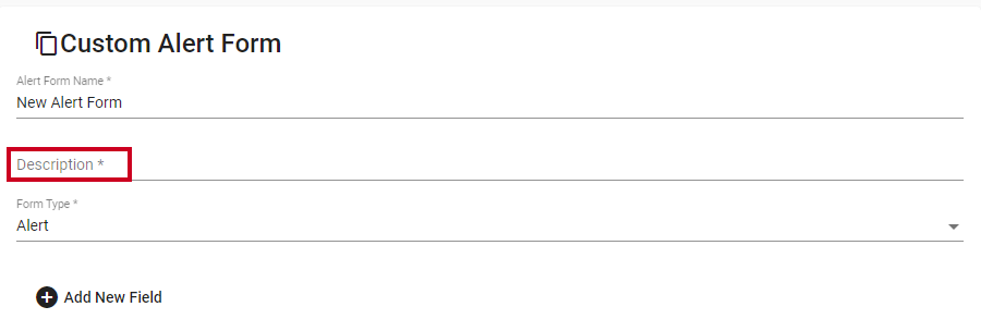 Description field.