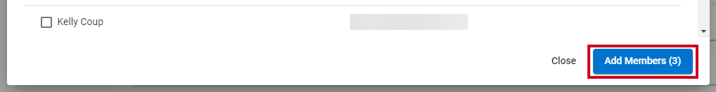 add selected members to group button.