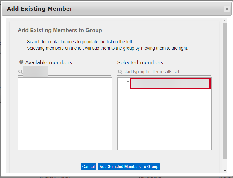 example selected member