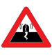 Earthquake warning symbol.
