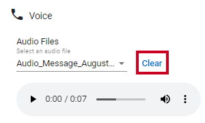Clear button.