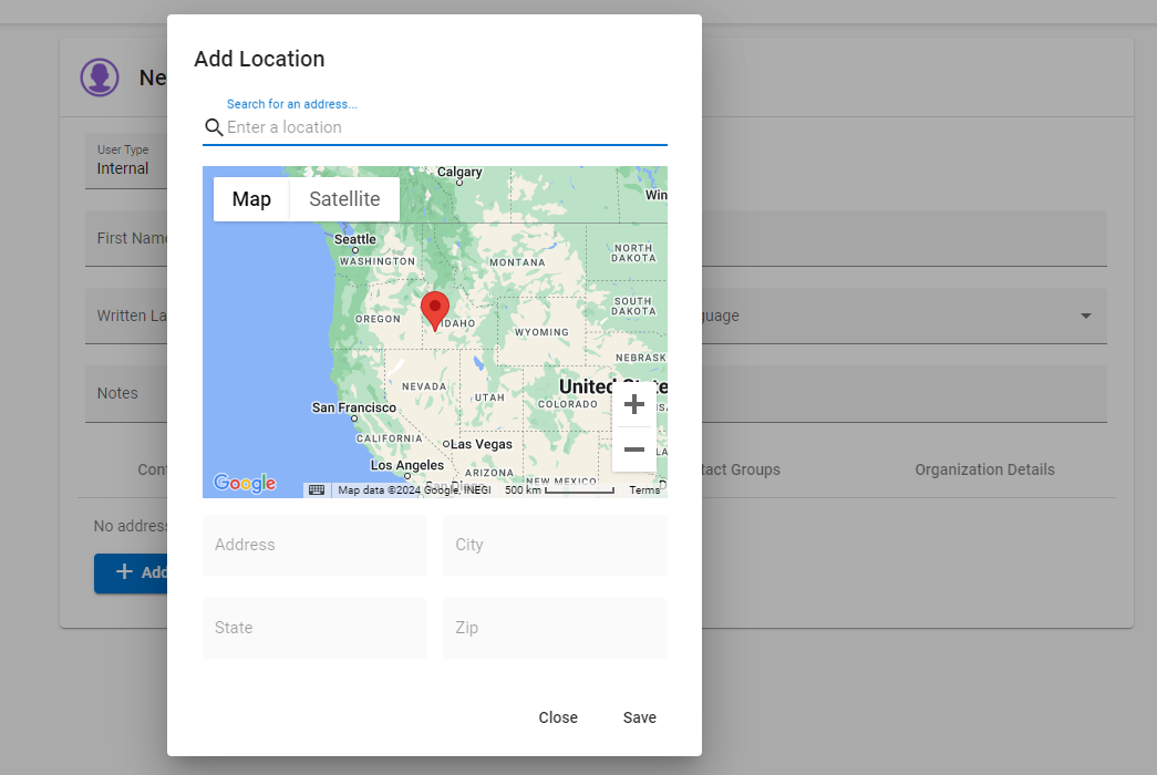 Add Location.