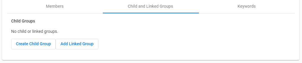 Child and Linked Groups.