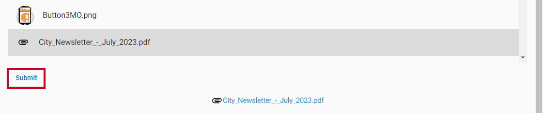 Submit button.
