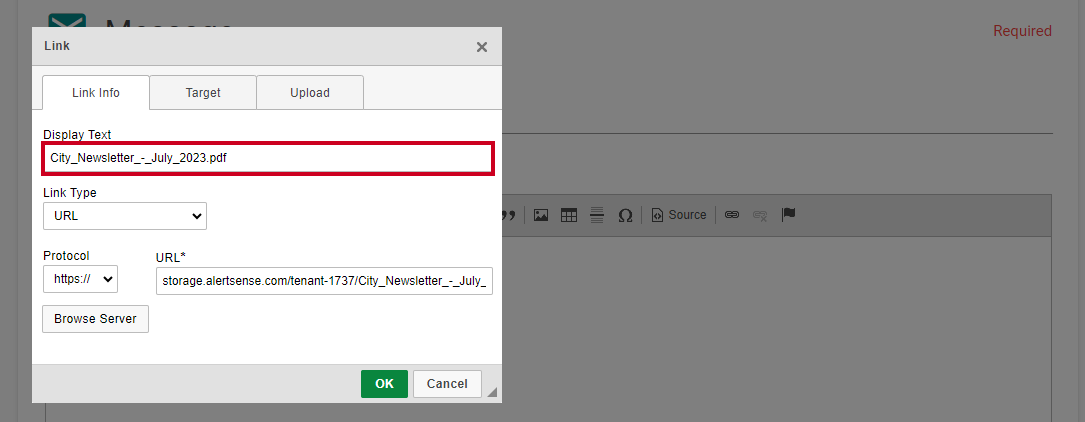 File Display Text.