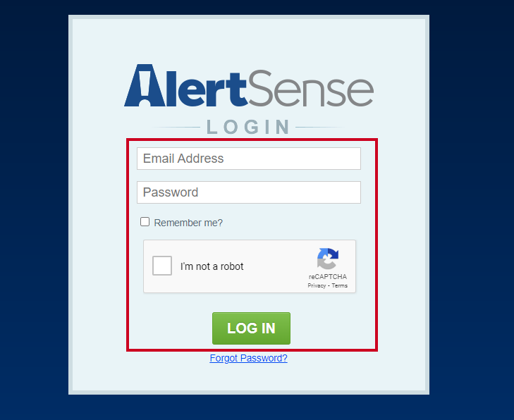 Log in with email and password.