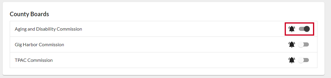 Unsubscribe toggle.