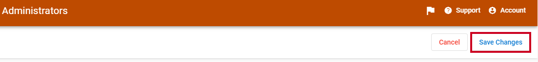 Save Changes button.