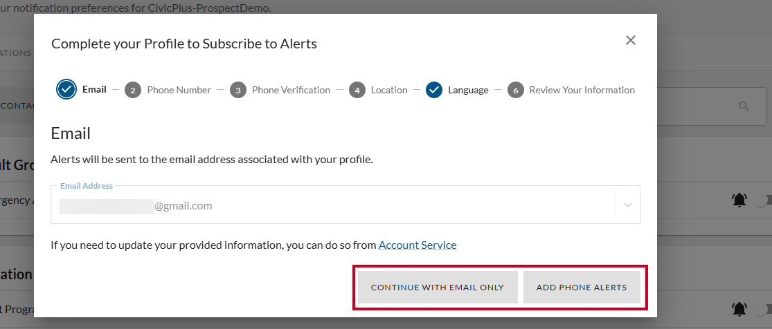 Resident Portal - Alerts - Continue with email only or add phone alerts.png