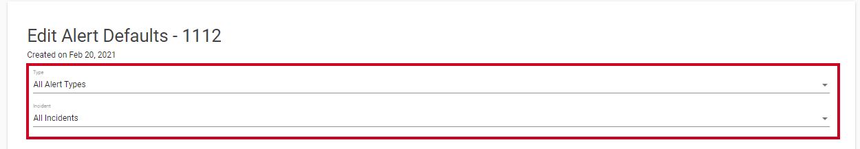 Type and Incident dropdowns.