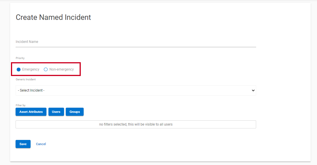 Select priority.