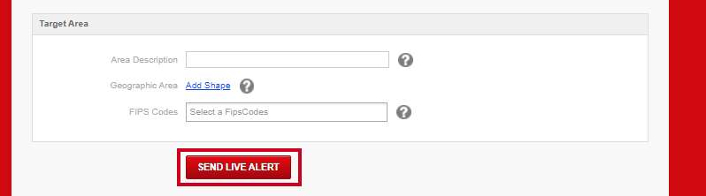 Send live alert COG.