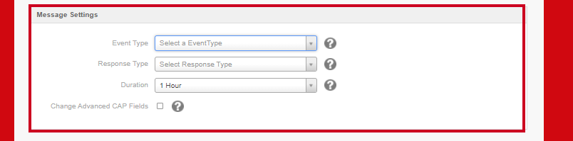 Message Settings COG.