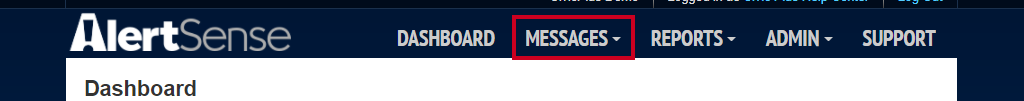 Messages menu.