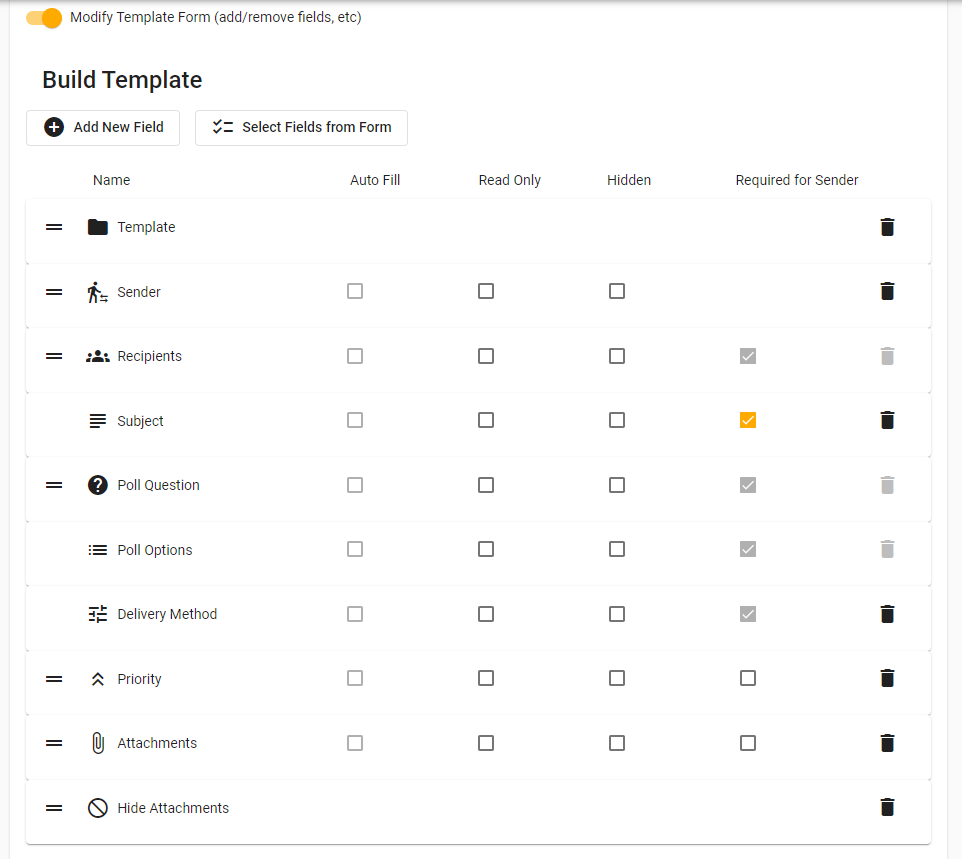 Build template