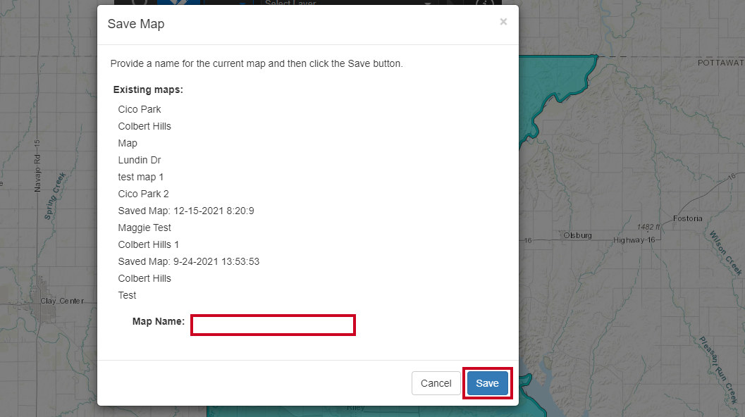 Map name.