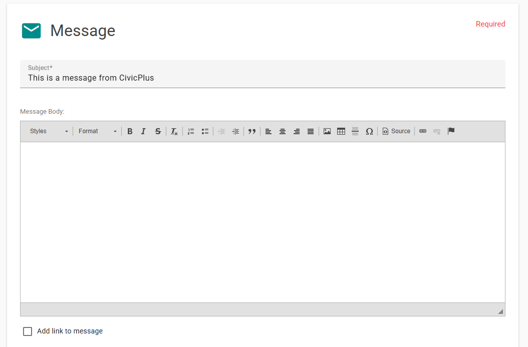 message details